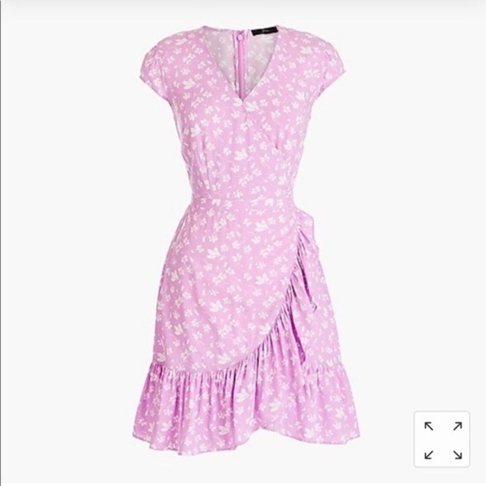 J Crew Floral Ruffle Dress